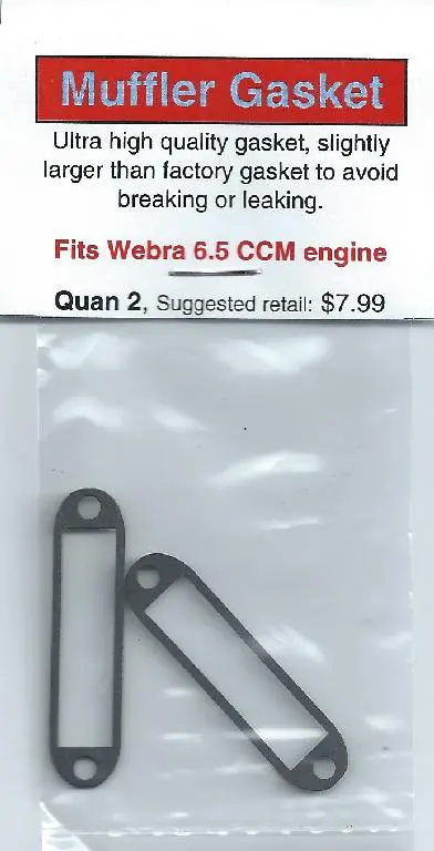 A pair of webra engine clips are shown.