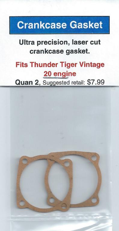 A pair of copper gaskets for the engine.