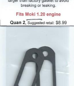 A pair of moki engine brackets for an engine.