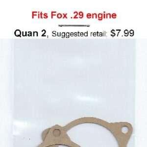 A package of parts for the fox 2 9 engine.