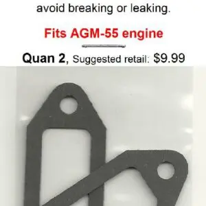 A pair of gaskets for an agm-5 5 engine.