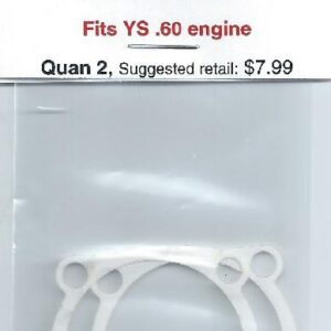 A white plastic package of two gaskets.