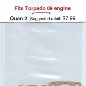 A package of two gaskets for the torpedo 0 9 engine.