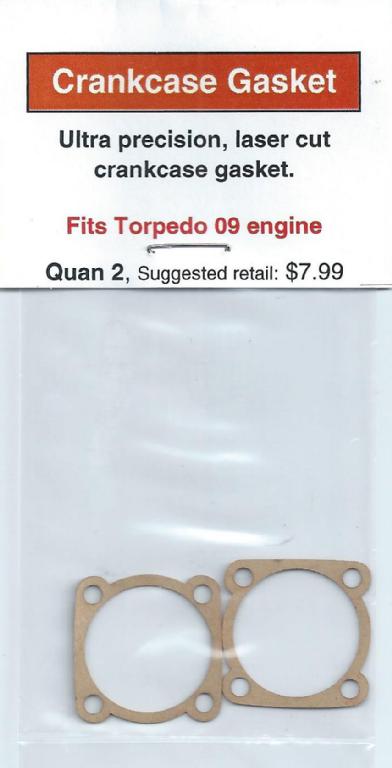 A package of two gaskets for the torpedo 0 9 engine.