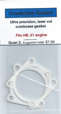 A white gasket is attached to the back of a package.