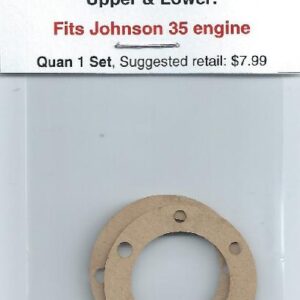 A picture of the front end of a johnson 3 5 engine.