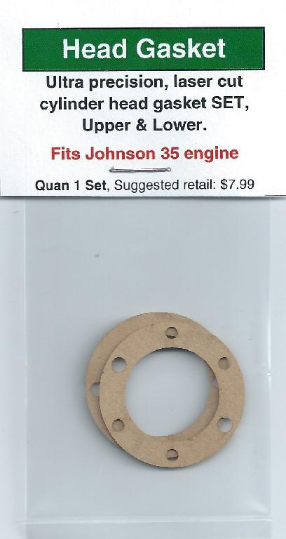 A picture of the front end of a johnson 3 5 engine.