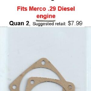 A pair of gaskets for the merco. 2 9 diesel engine