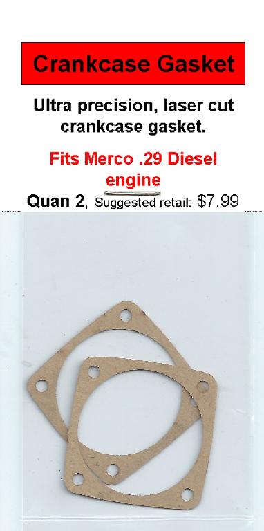 A pair of gaskets for the merco. 2 9 diesel engine