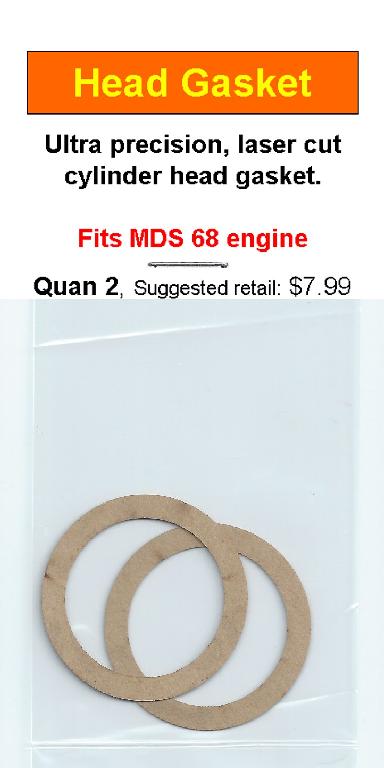 A pair of paper mache discs with the words " fits mds 6 8 engine " on them.