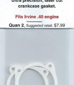 A white gasket is attached to the side of an engine.