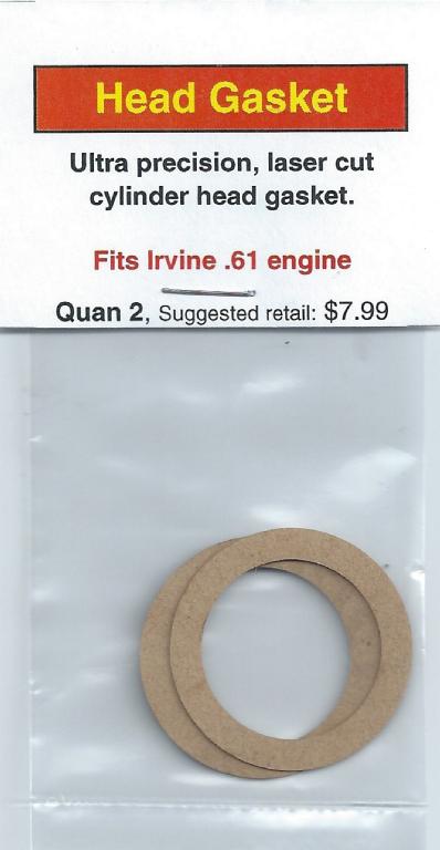 A package of two paper gaskets for an engine.