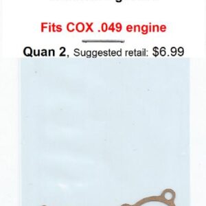 A picture of an advertisement for cox. 0 4 9 engine