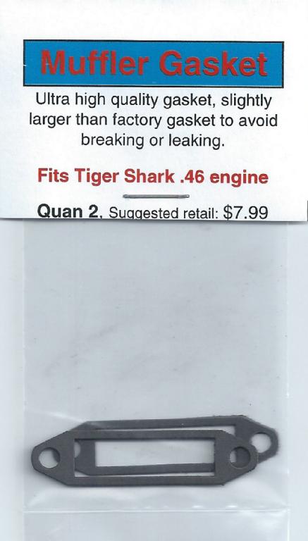 A card with an advertisement for the tiger shark.