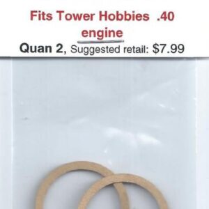 A pair of wooden rings for a model engine.