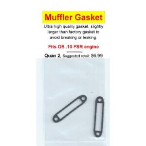 A pair of muffler gaskets are attached to the side of a car.