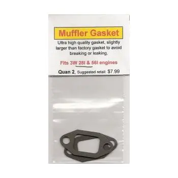 A picture of the back side of a package with a gasket.