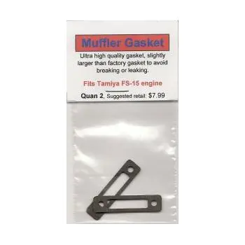 A package of the muffler gasket for tamiya 7 8-1 0 engine.