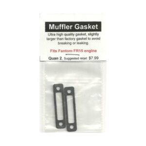 A pair of muffler gaskets are in the package.