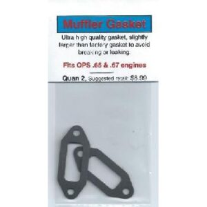 A pair of gaskets for the engine.