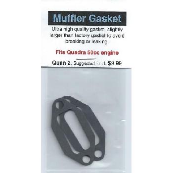 A picture of the front end of a muffler gasket.