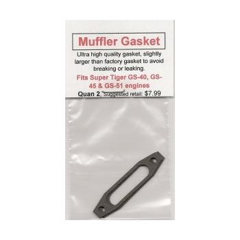 A picture of the back side of a muffler gasket.