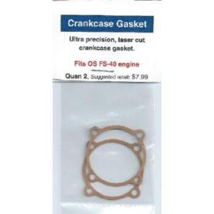 A package of the engine gasket for the crankcase.