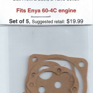 A set of five gaskets for the engine.