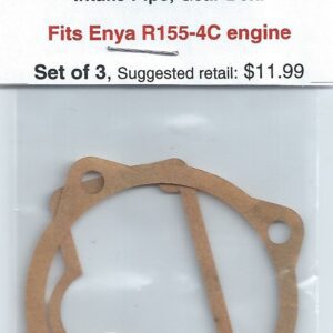 A package of three engine gaskets for enya r 1 5 5-4 c.