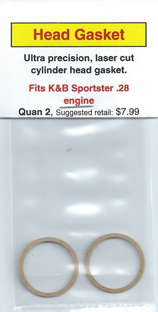 A picture of the back cover of a k & b sportster 2 8 engine.