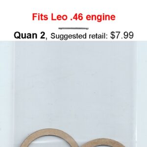 A pair of gaskets for the engine of a car.