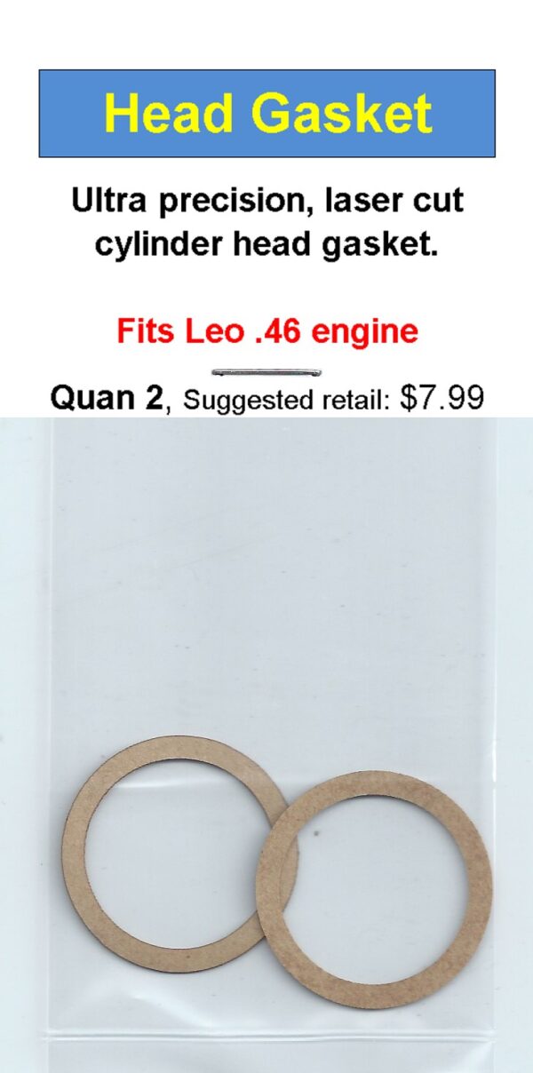 A pair of gaskets for the engine of a car.