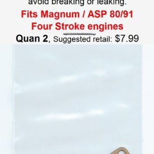 A picture of an ad for the magnum / asp 8 0 / 9 1 four stroke engines.