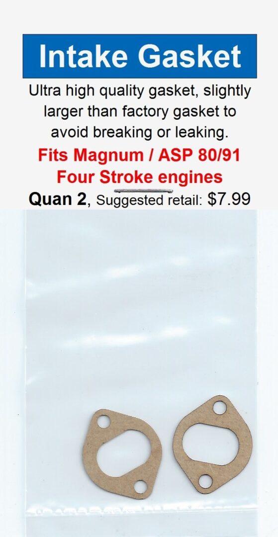 A picture of an ad for the magnum / asp 8 0 / 9 1 four stroke engines.