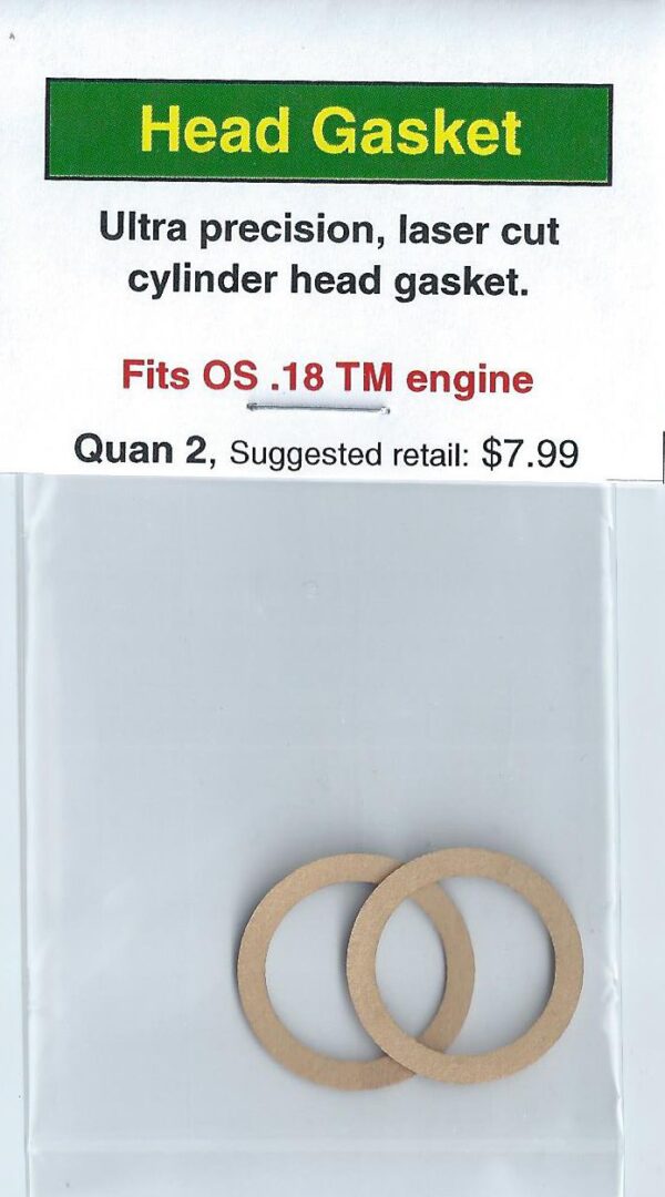 A pair of gaskets for the cylinder head.