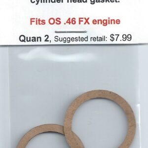 A pair of gaskets for the engine of an old car.