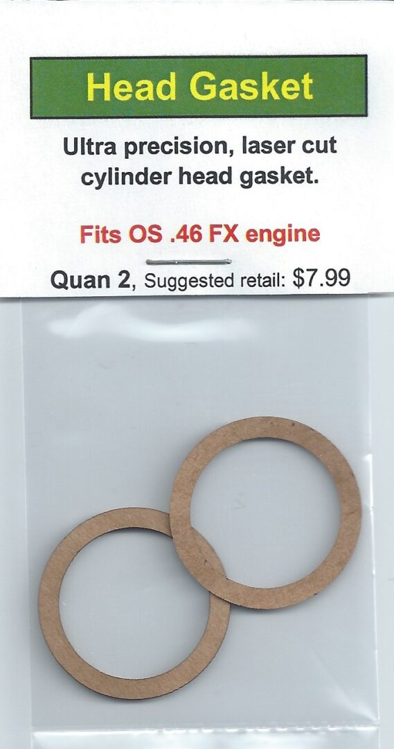 A pair of gaskets for the engine of an old car.