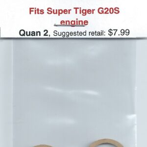 A pair of super tiger g 2 0 s engine bearings.