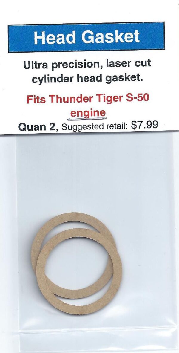 A pair of wooden rings for the engine of a thunder tiger s-5 0.