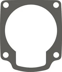 A picture of the bottom part of a gasket.