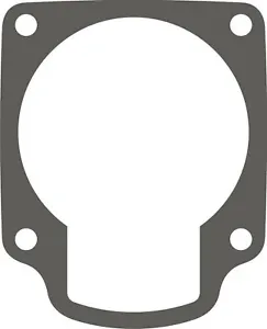 A picture of the bottom part of a gasket.