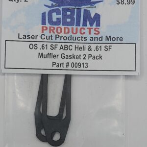 OS .61 SF ABC Heli & .61 SF Muffler Gasket 2 Pack
