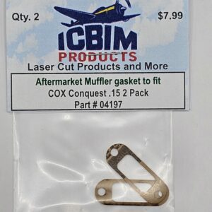 COX Conquest .15 Muffler Aftermarket Gasket 2 Pack