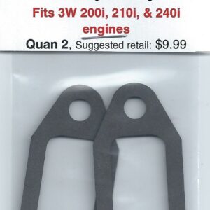 A pair of muffler gaskets.