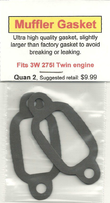 A pair of gaskets for the muffler gasket.