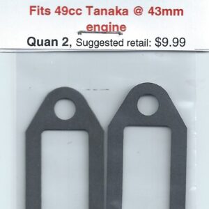 A pair of intake gaskets in a package.