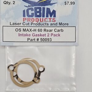 OS MAX-H 60 Rear Carb Intake Gasket 2 Pack