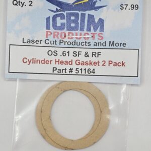 OS .61 SF & RF Cylinder Head Gasket 2 Pack