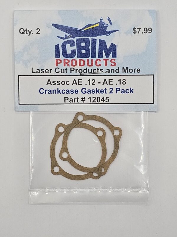 Associated AE .12, AE .15 & AE .18 Crankcase Gasket 2 Pack