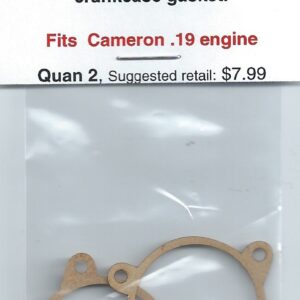 Camron .19 Crankcase Gaskets for the Camaro 16 engine.